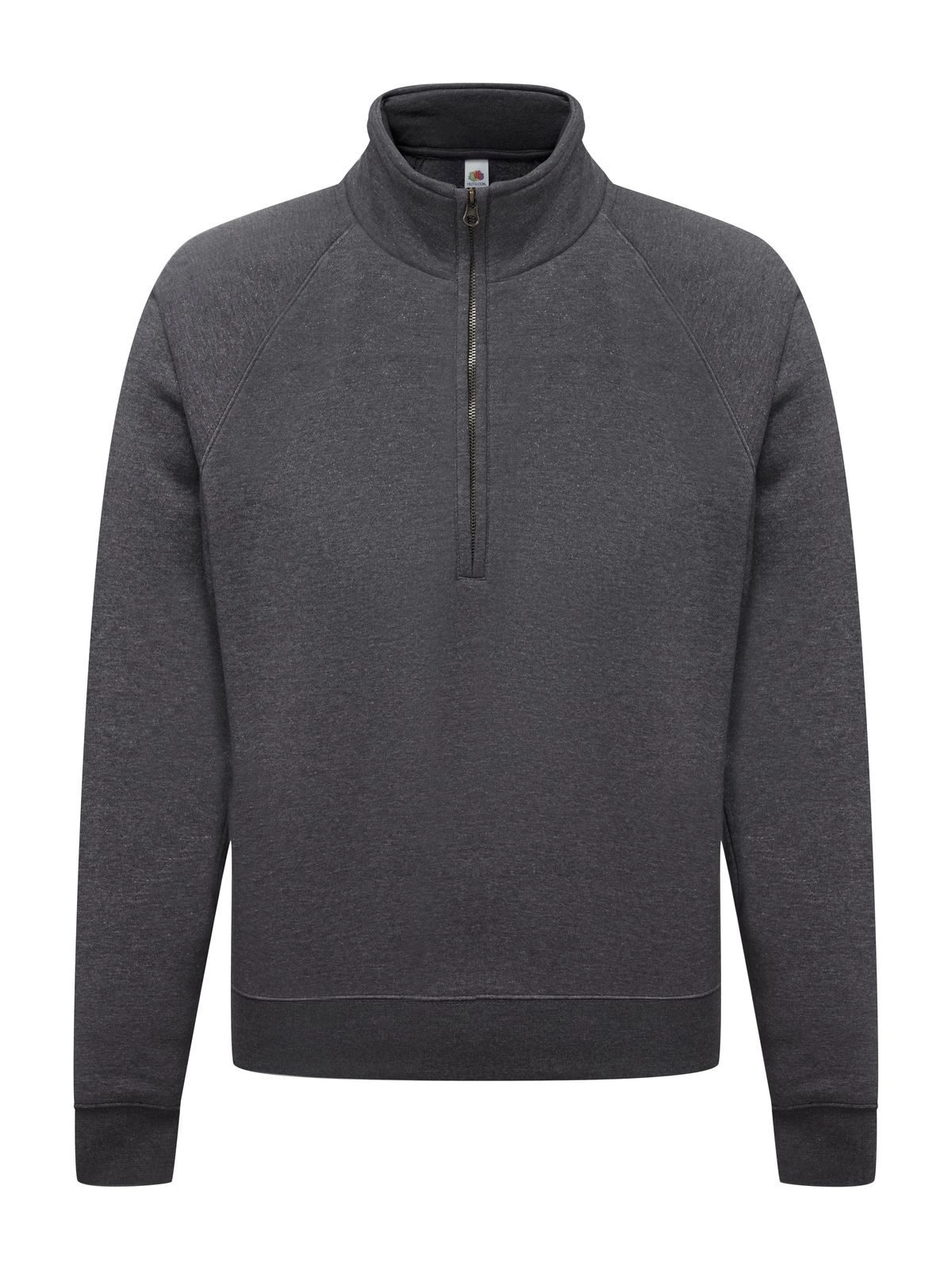Immagine Felpa con maniche raglan, felpata internamente - Premium Zip Neck Sweat