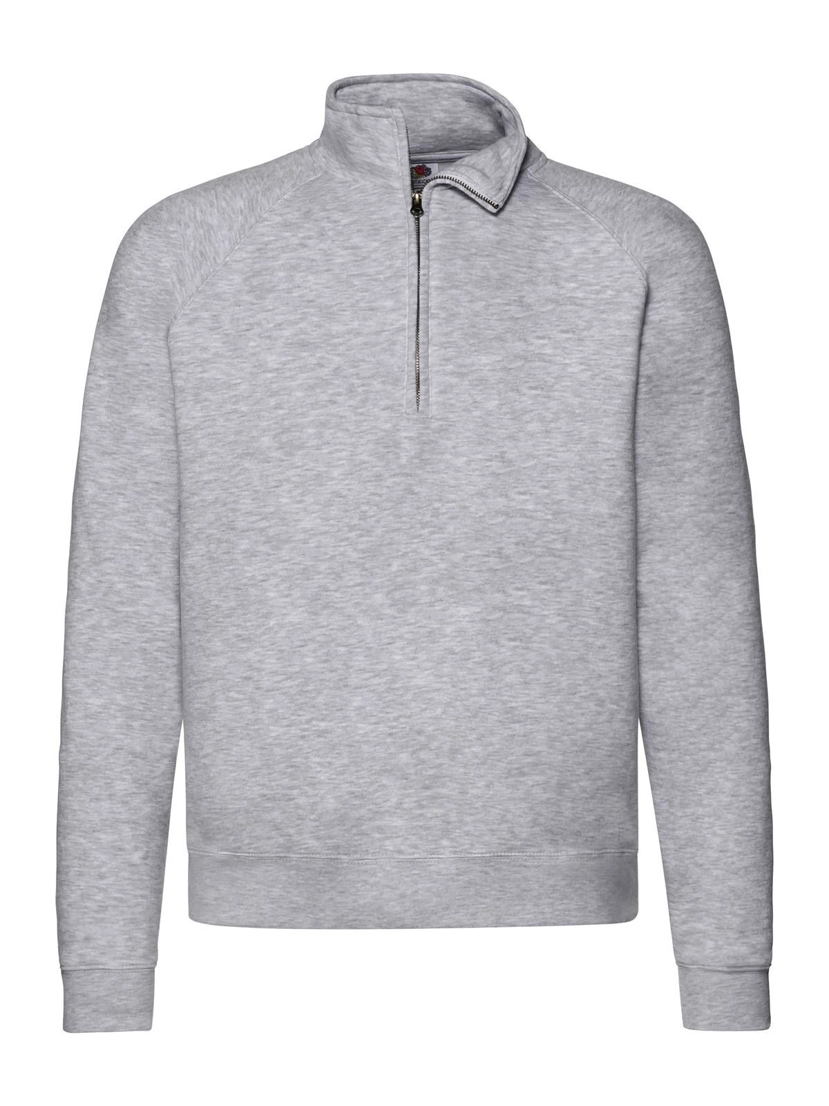 Immagine Felpa con maniche raglan, felpata internamente - Premium Zip Neck Sweat