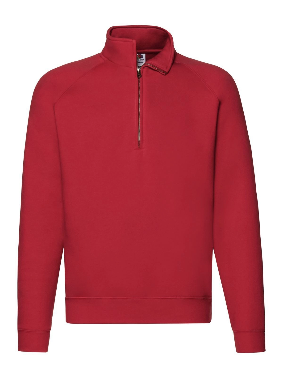 Immagine Felpa con maniche raglan, felpata internamente - Premium Zip Neck Sweat