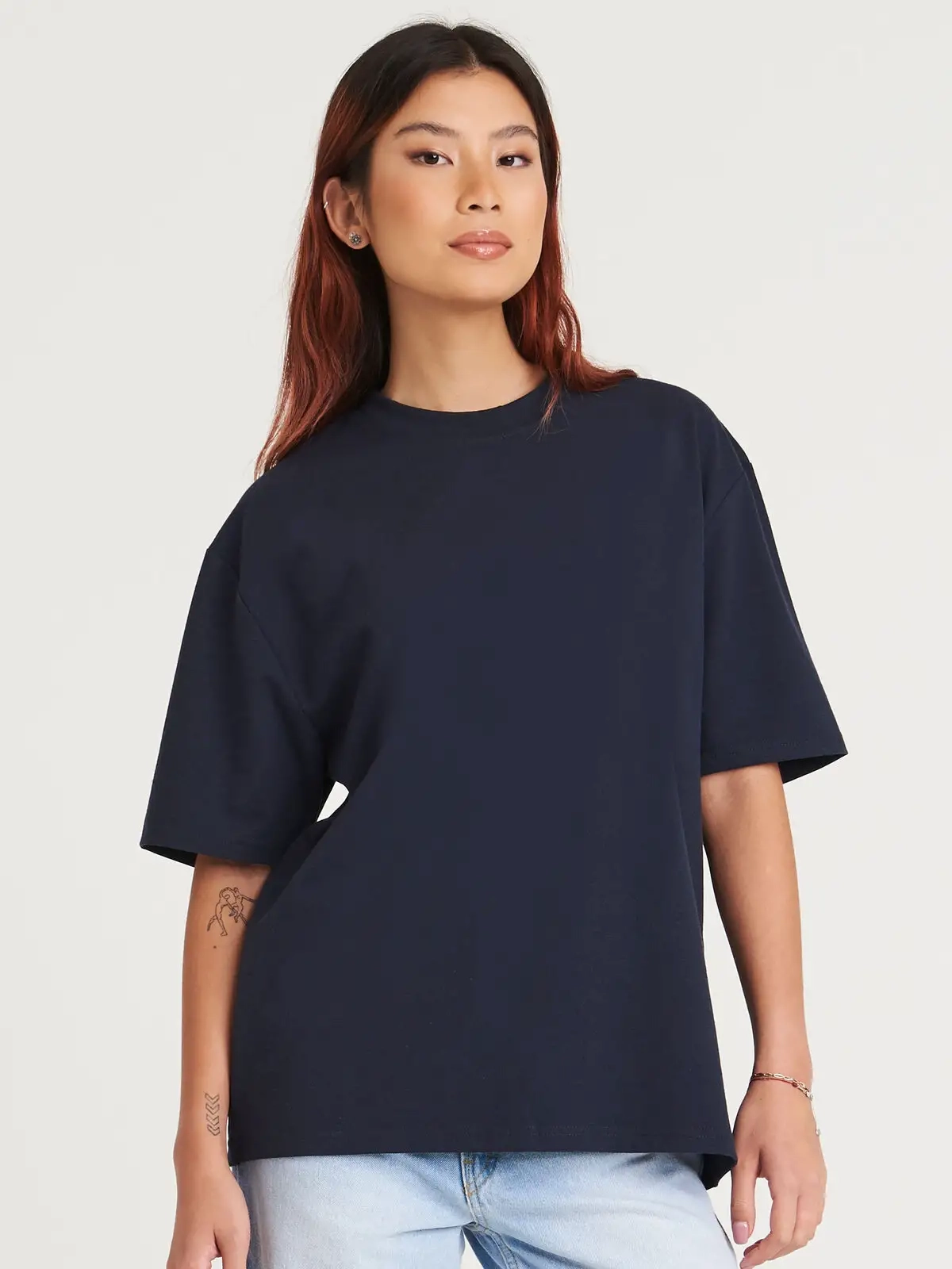 Immagine T-shirt oversize in cotone riciclato