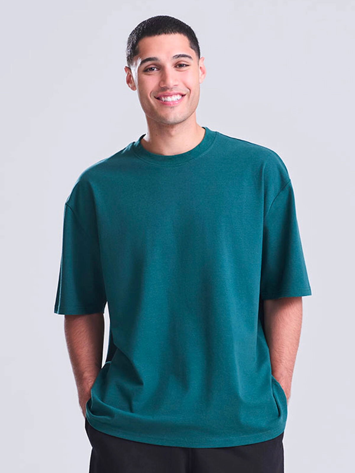 Immagine T-shirt oversize in cotone riciclato