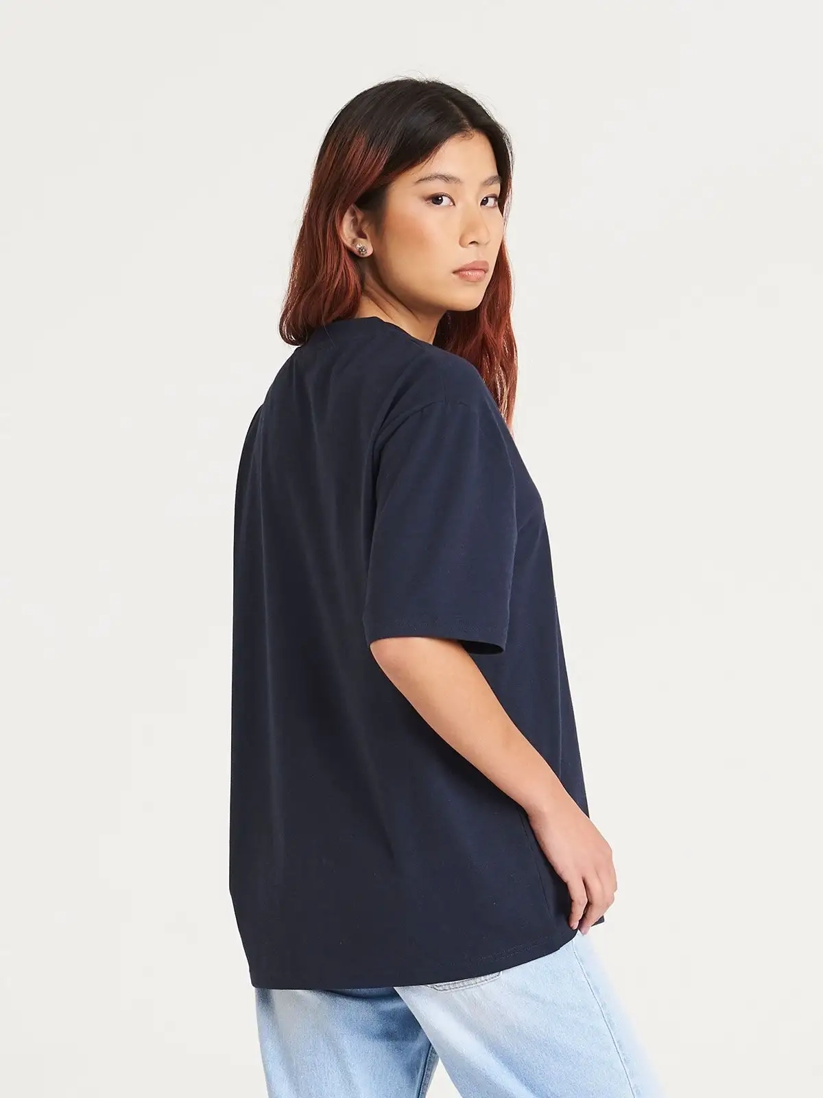Immagine T-shirt oversize in cotone riciclato