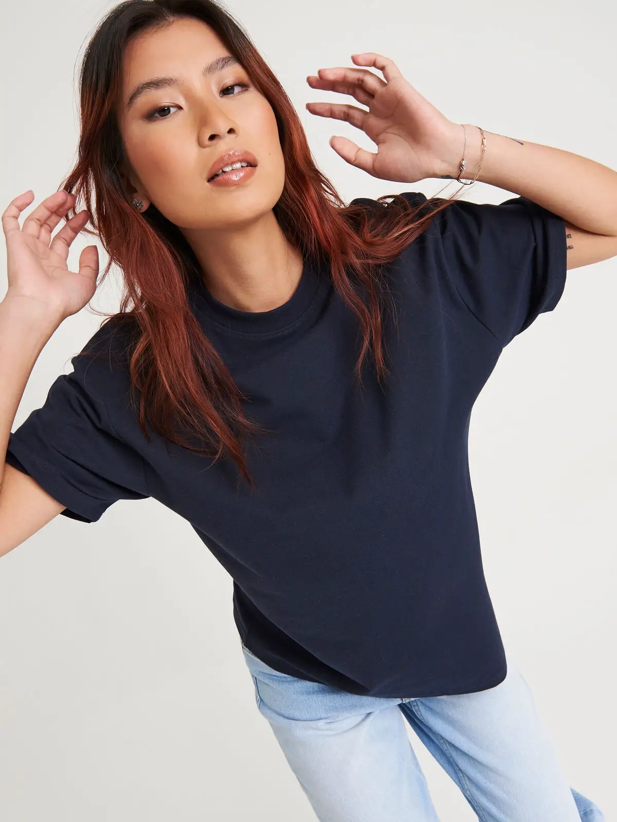 Immagine T-shirt oversize in cotone riciclato