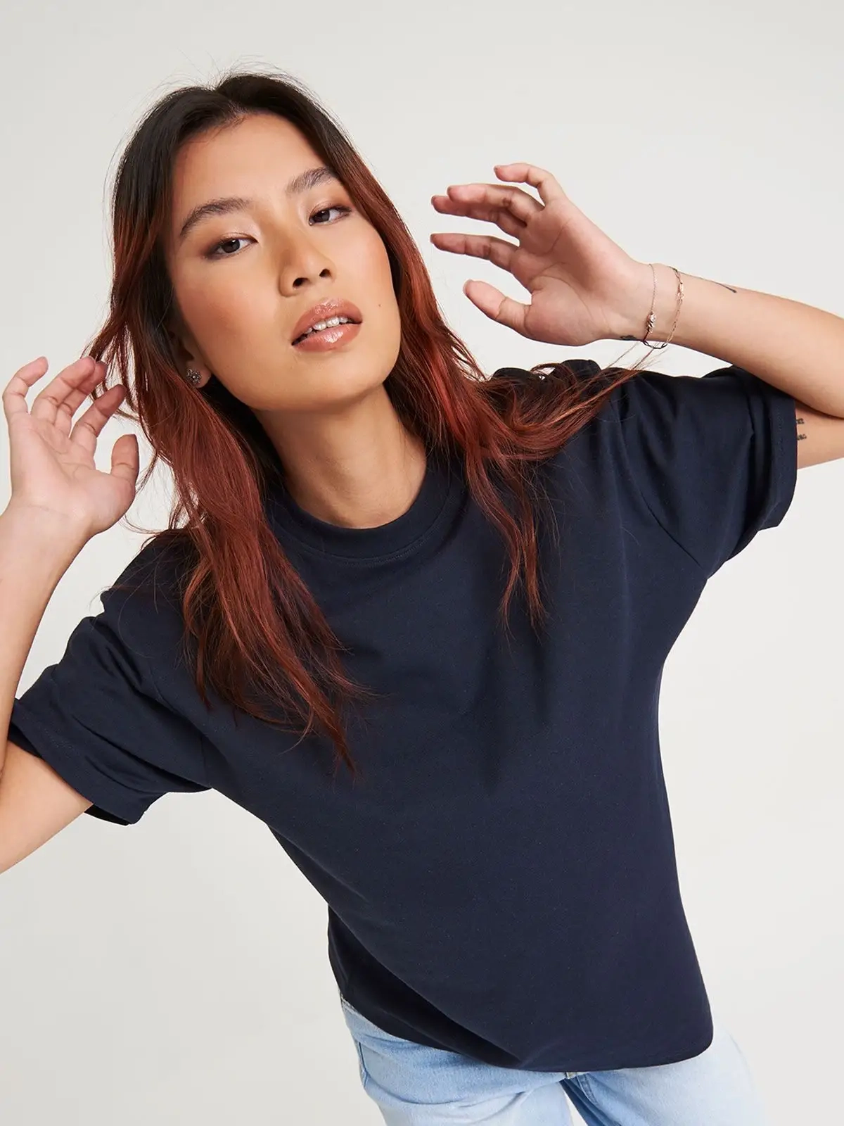 Immagine T-shirt oversize in cotone riciclato