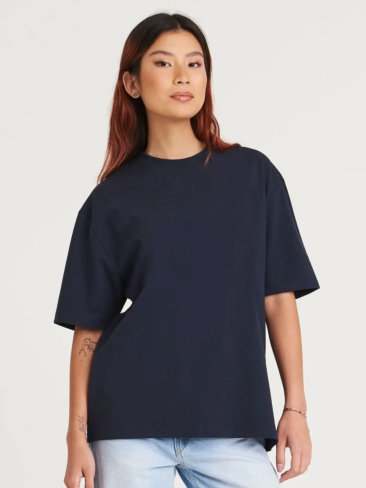 Immagine T-shirt oversize in cotone riciclato