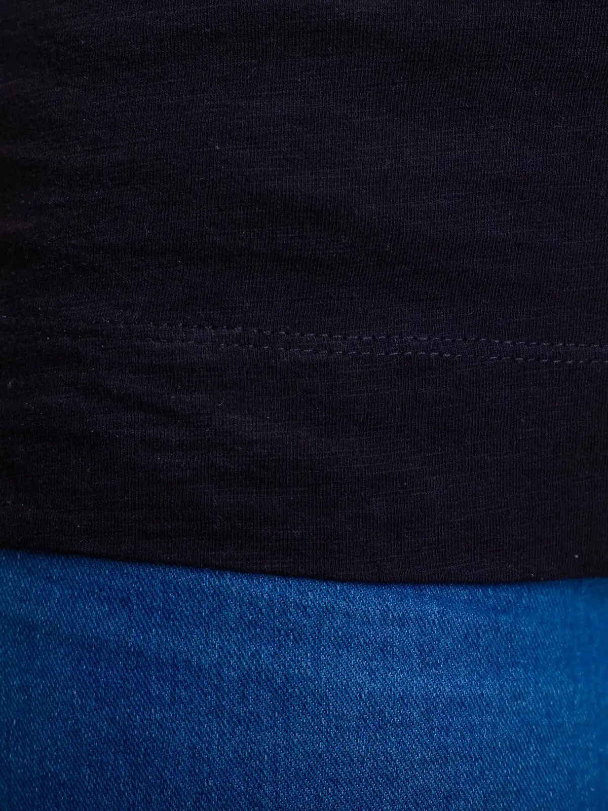 Immagine T-shirt donna slub con risvolto