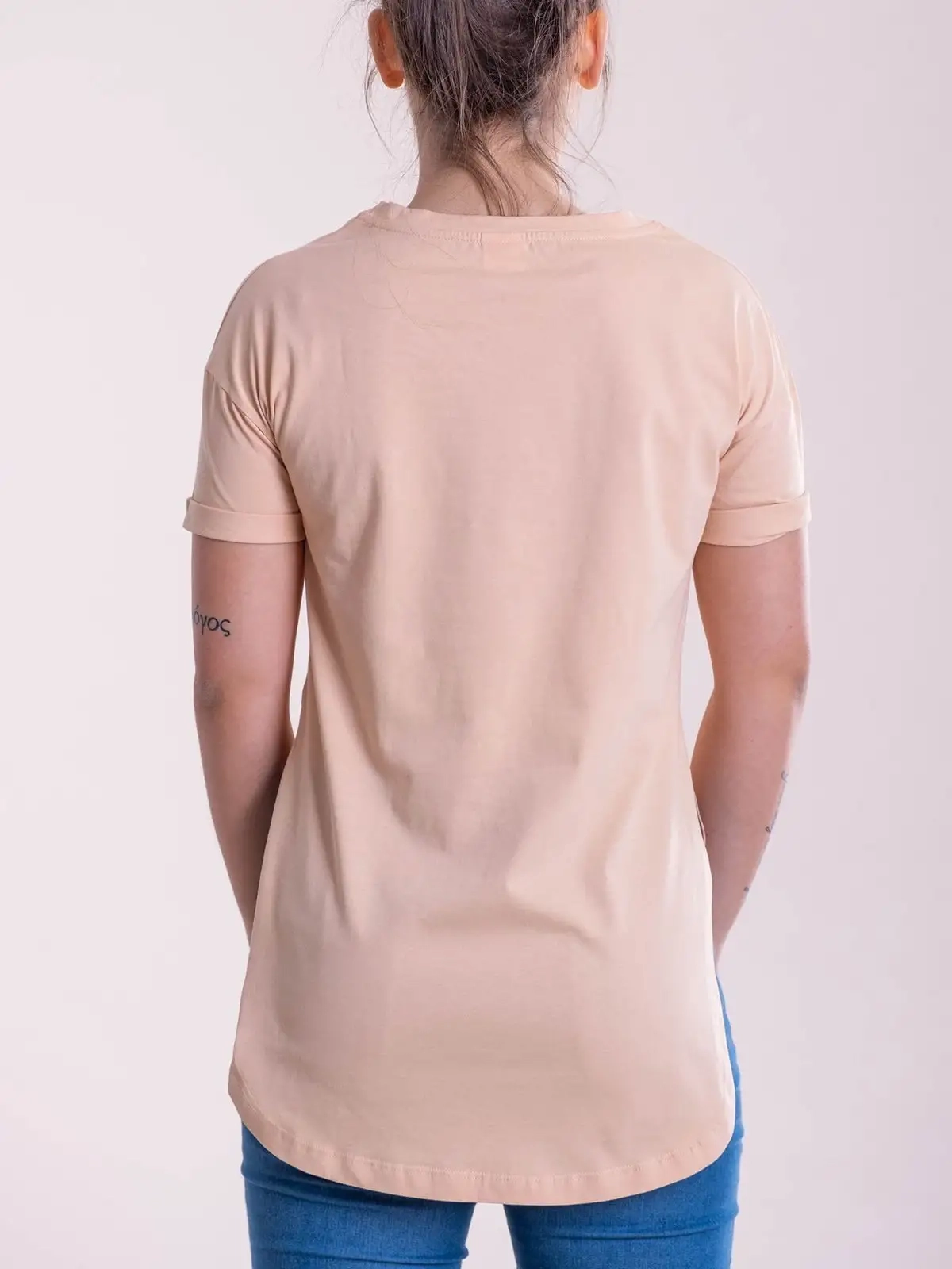 Immagine T-shirt girocollo donna manica corta