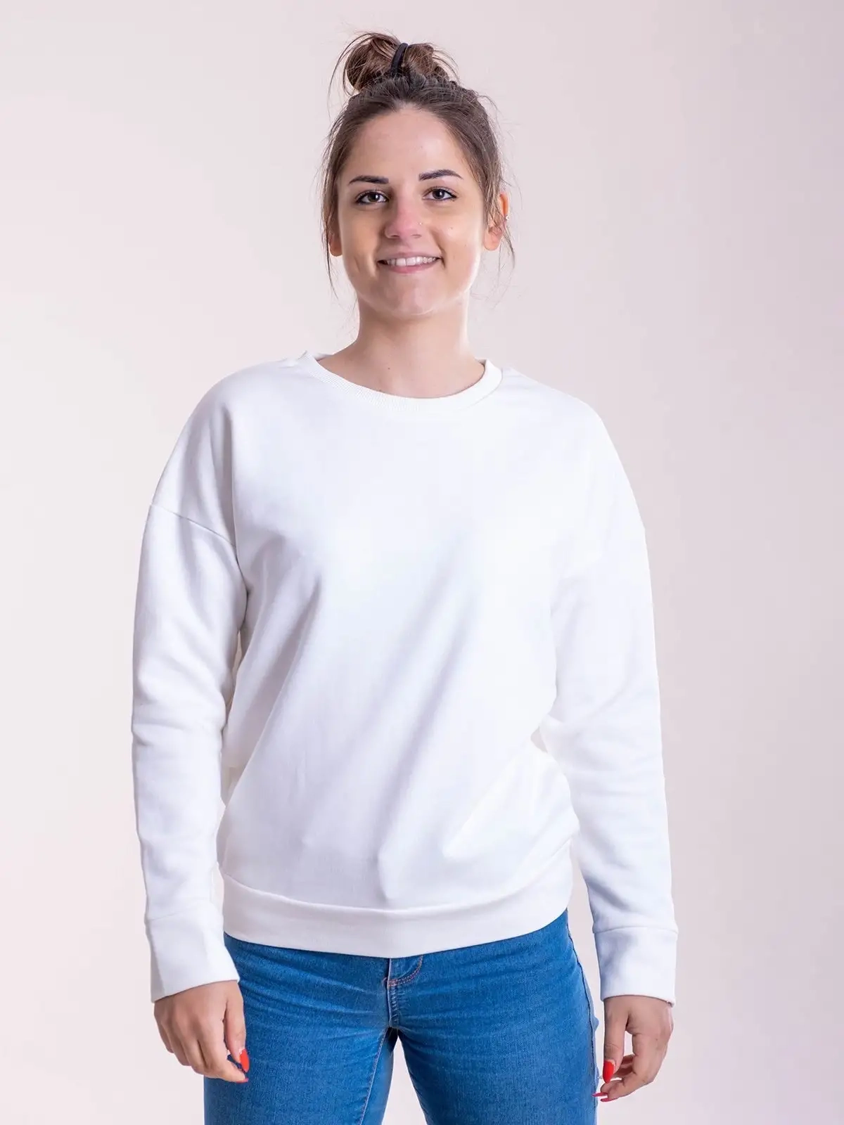 Immagine Felpa donna manica setin