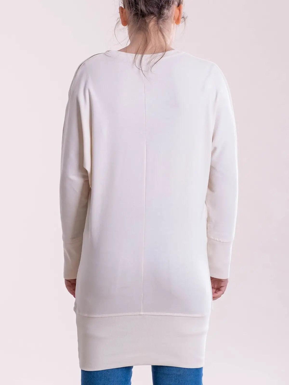 Immagine Maxi felpa donna a V