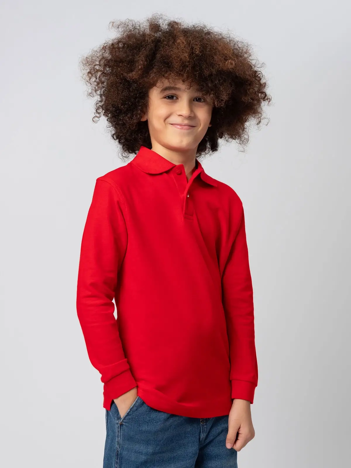 Immagine Polo manica lunga bambino unisex Evolution