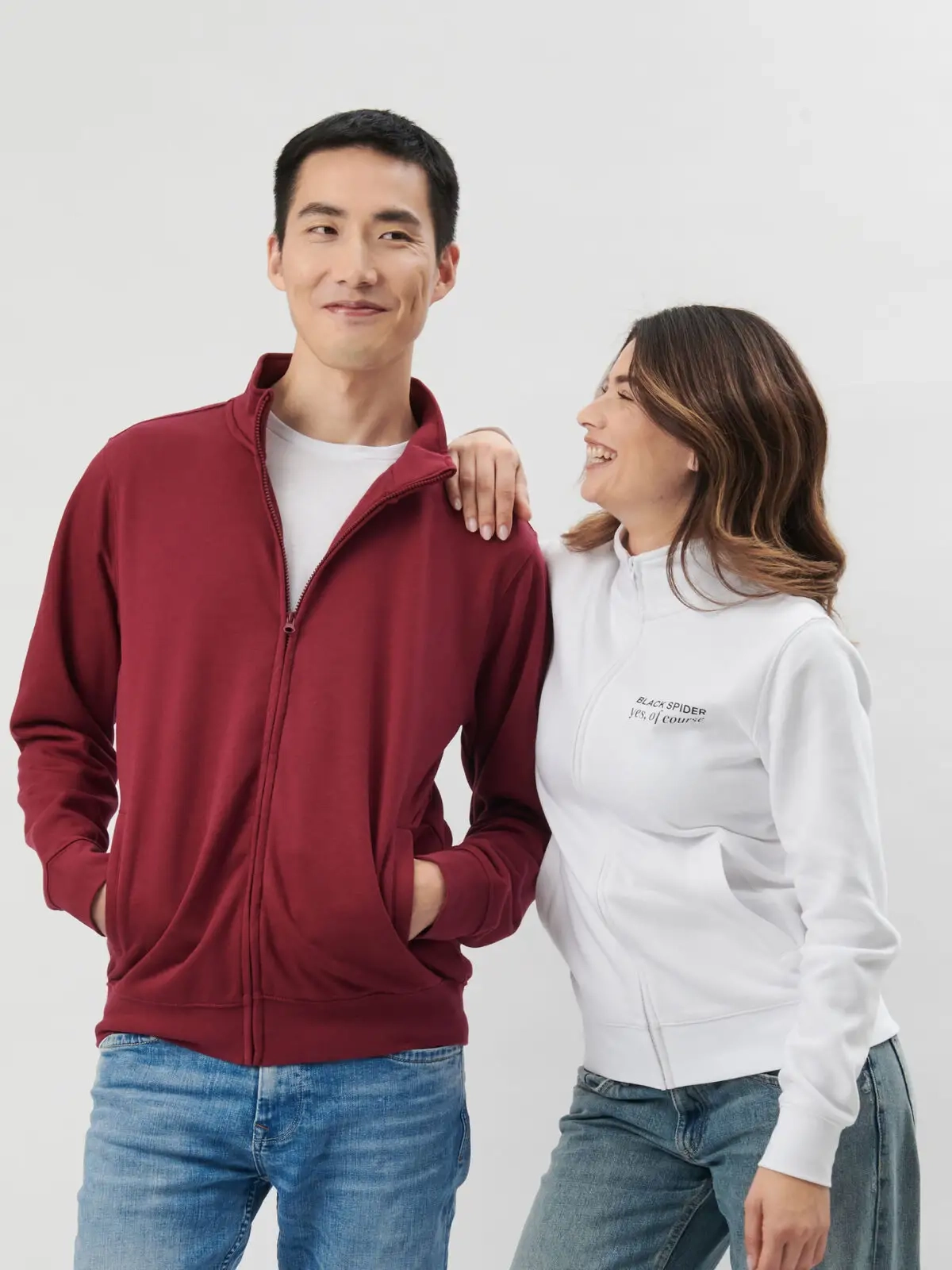 Immagine Felpa zip unisex BS334