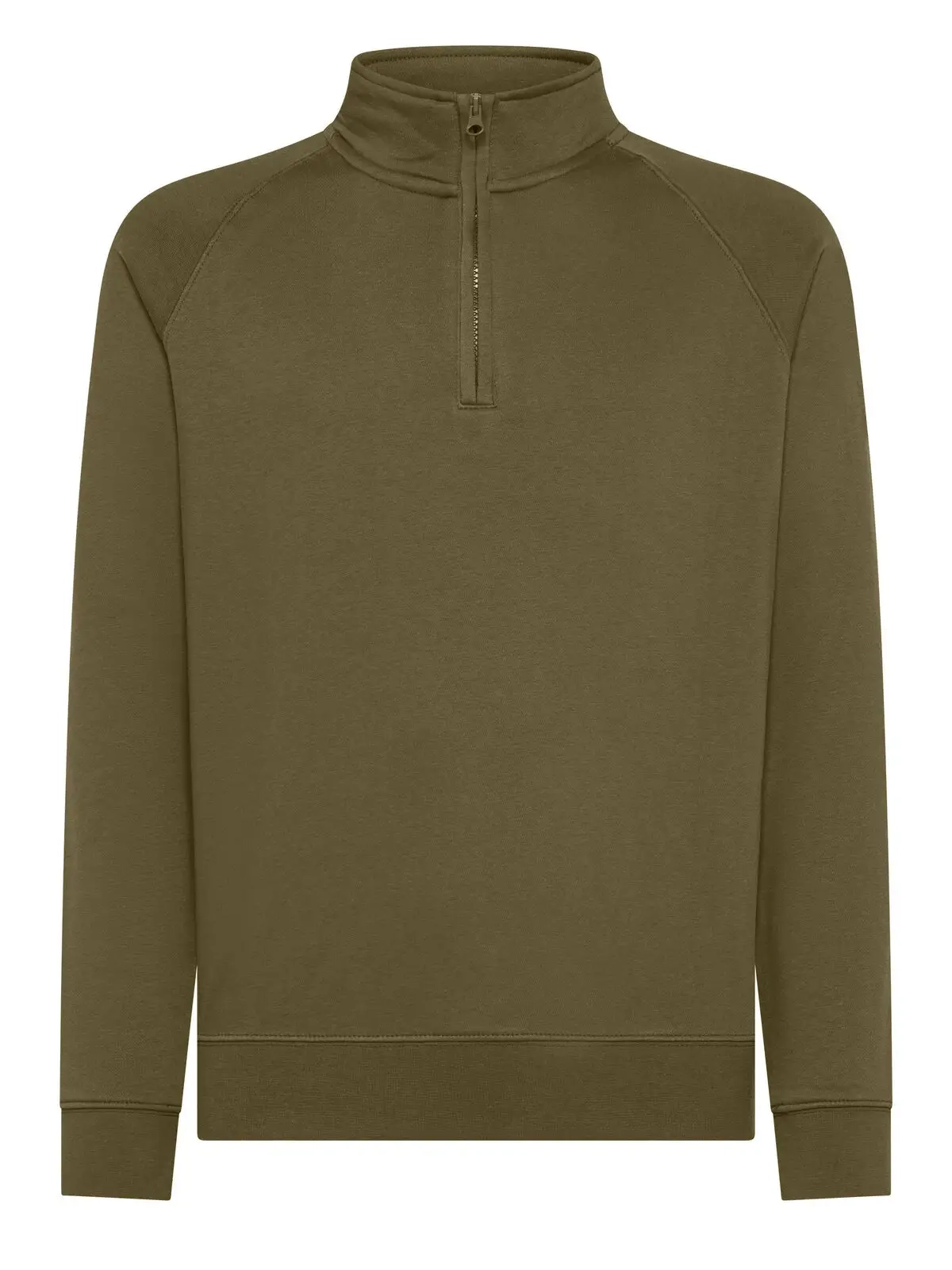 Immagine Felpa Mezza Zip Unisex Raglan Zip neck sweat