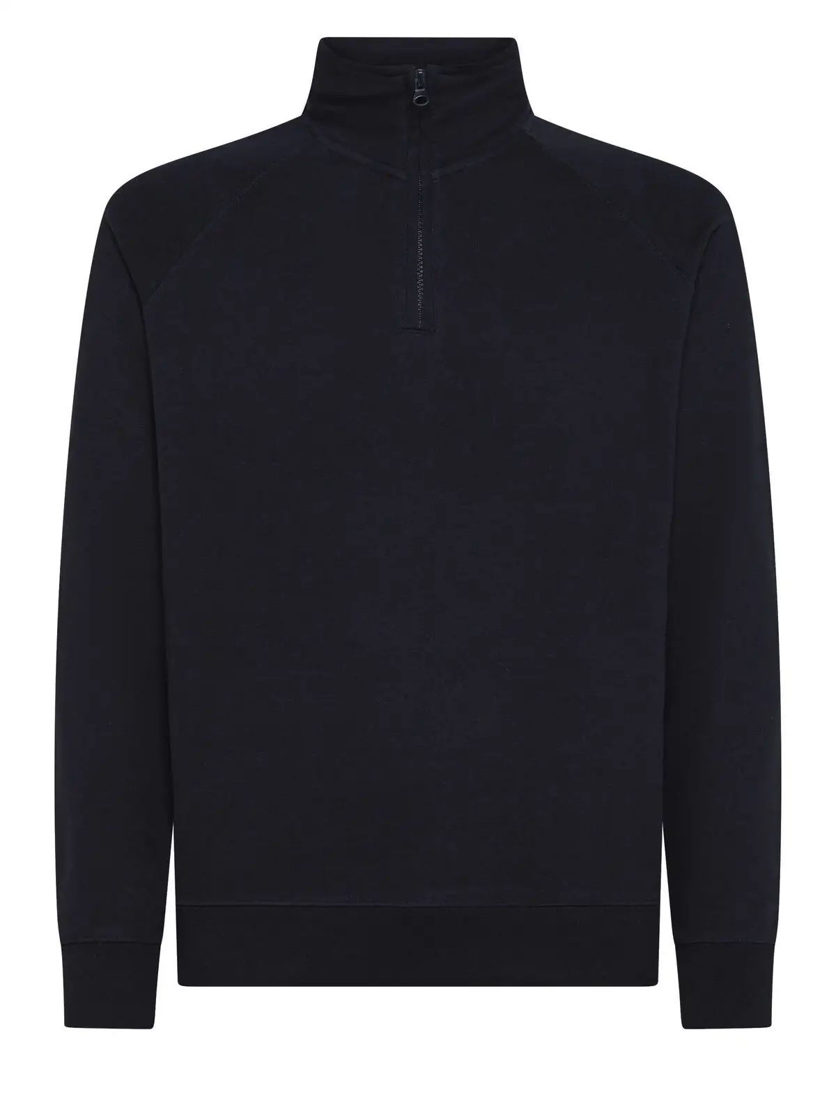 Immagine felpa mezza zip uomo French terry