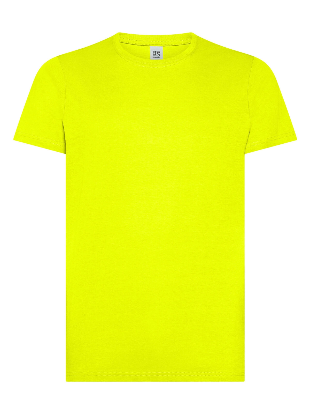 Immagine T-shirt manica corta, tessuto ring-spun single jersey, collo basso con cucitura a doppio ago