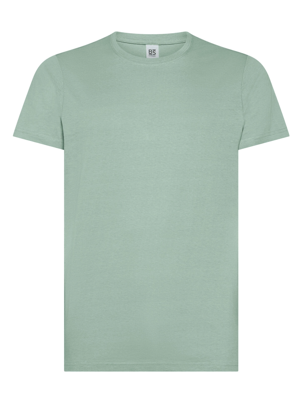 Immagine T-shirt manica corta, tessuto ring-spun single jersey, collo basso con cucitura a doppio ago