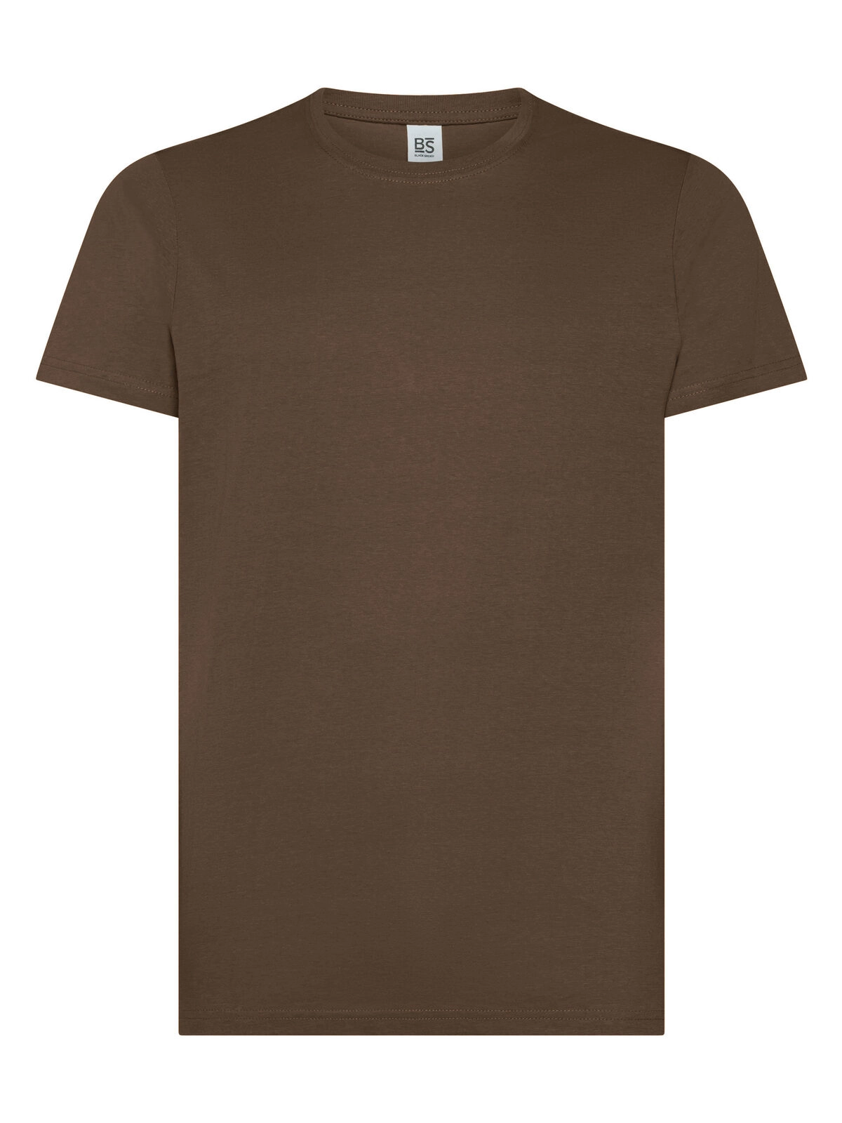 Immagine T-shirt manica corta, tessuto ring-spun single jersey, collo basso con cucitura a doppio ago