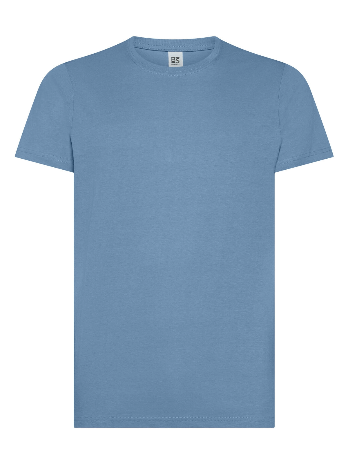 Immagine T-shirt manica corta, tessuto ring-spun single jersey, collo basso con cucitura a doppio ago
