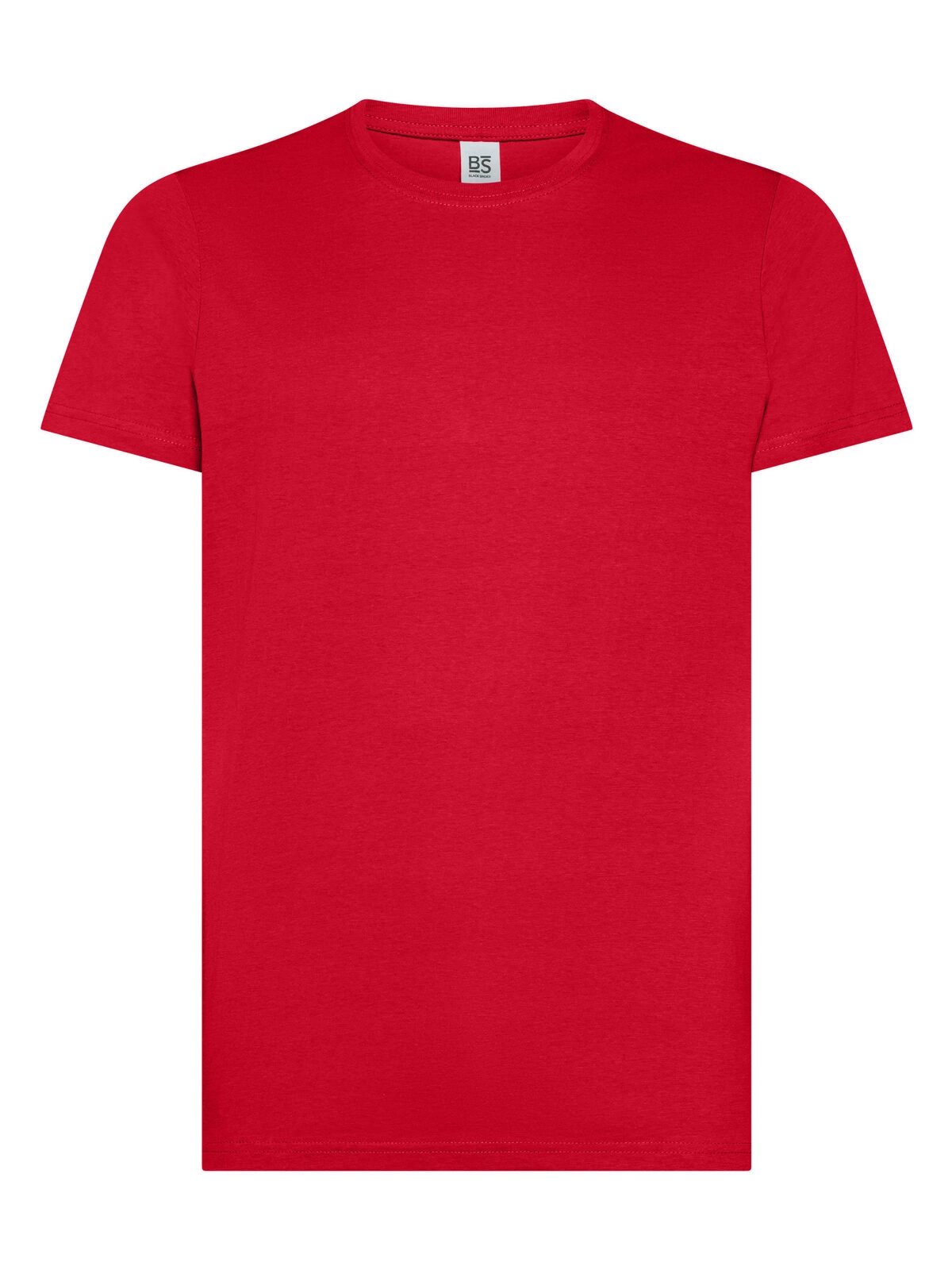 Immagine T-shirt manica corta, tessuto ring-spun single jersey, collo basso con cucitura a doppio ago