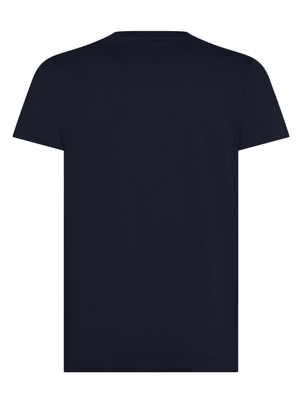 Immagine T-shirt manica corta, tessuto ring-spun single jersey, collo basso con cucitura a doppio ago