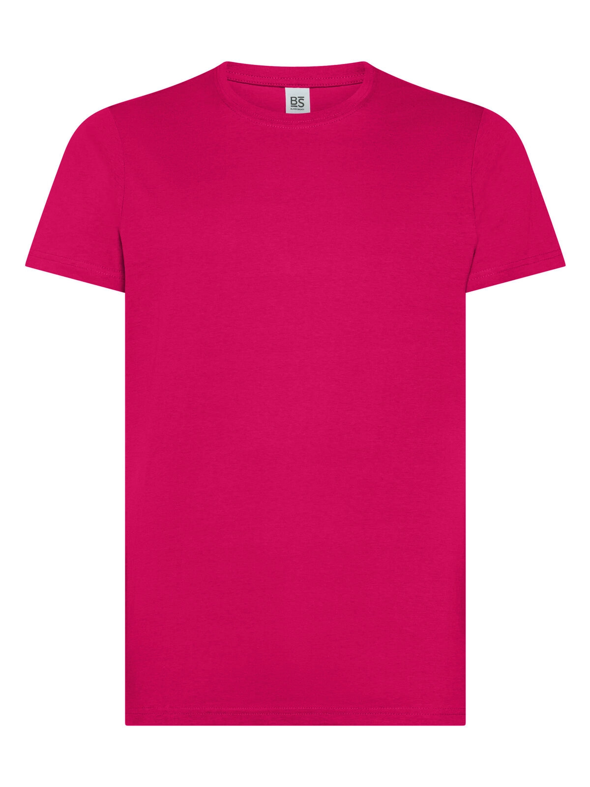 Immagine T-shirt manica corta, tessuto ring-spun single jersey, collo basso con cucitura a doppio ago