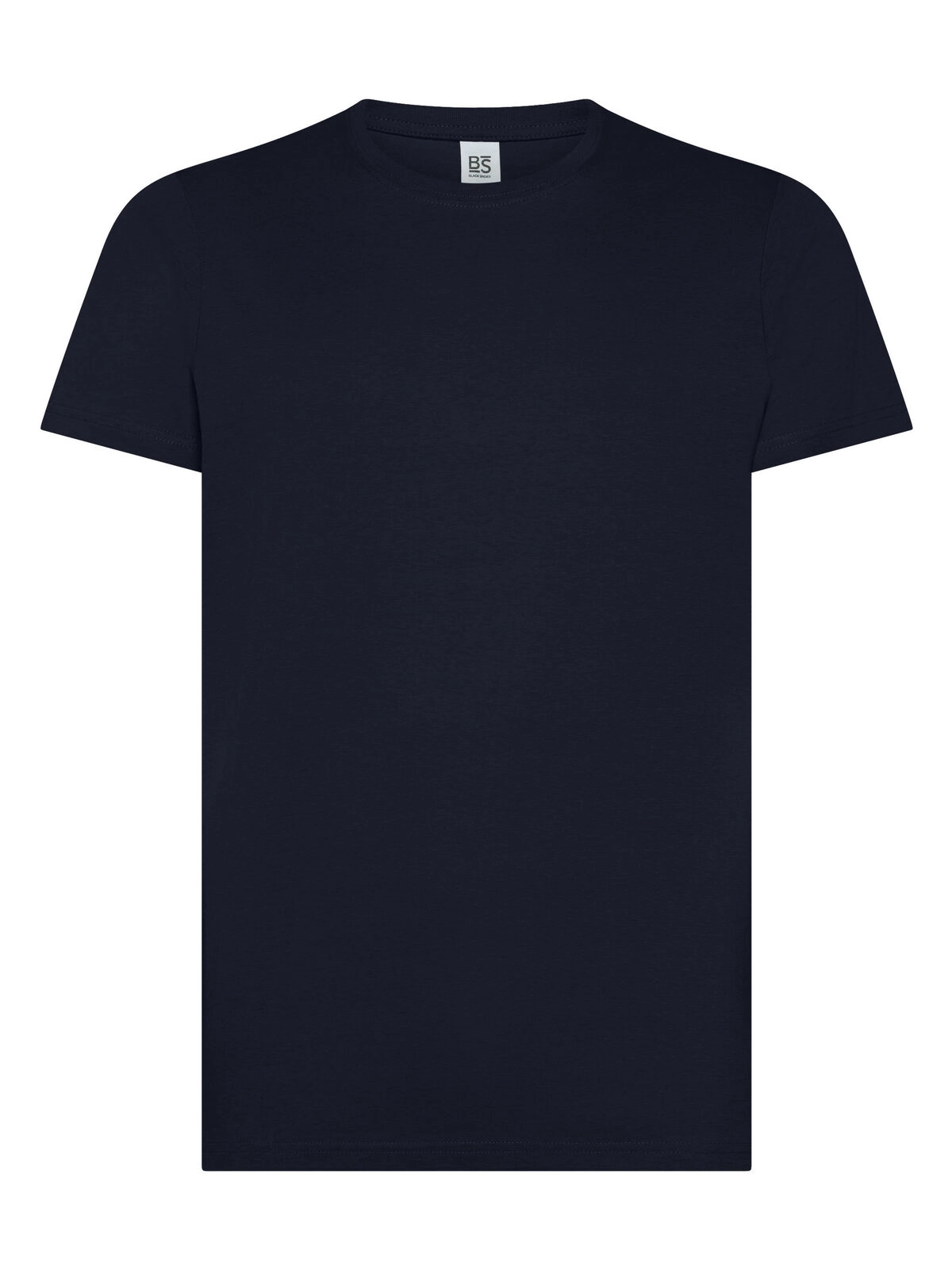 Immagine T-shirt manica corta, tessuto ring-spun single jersey, collo basso con cucitura a doppio ago