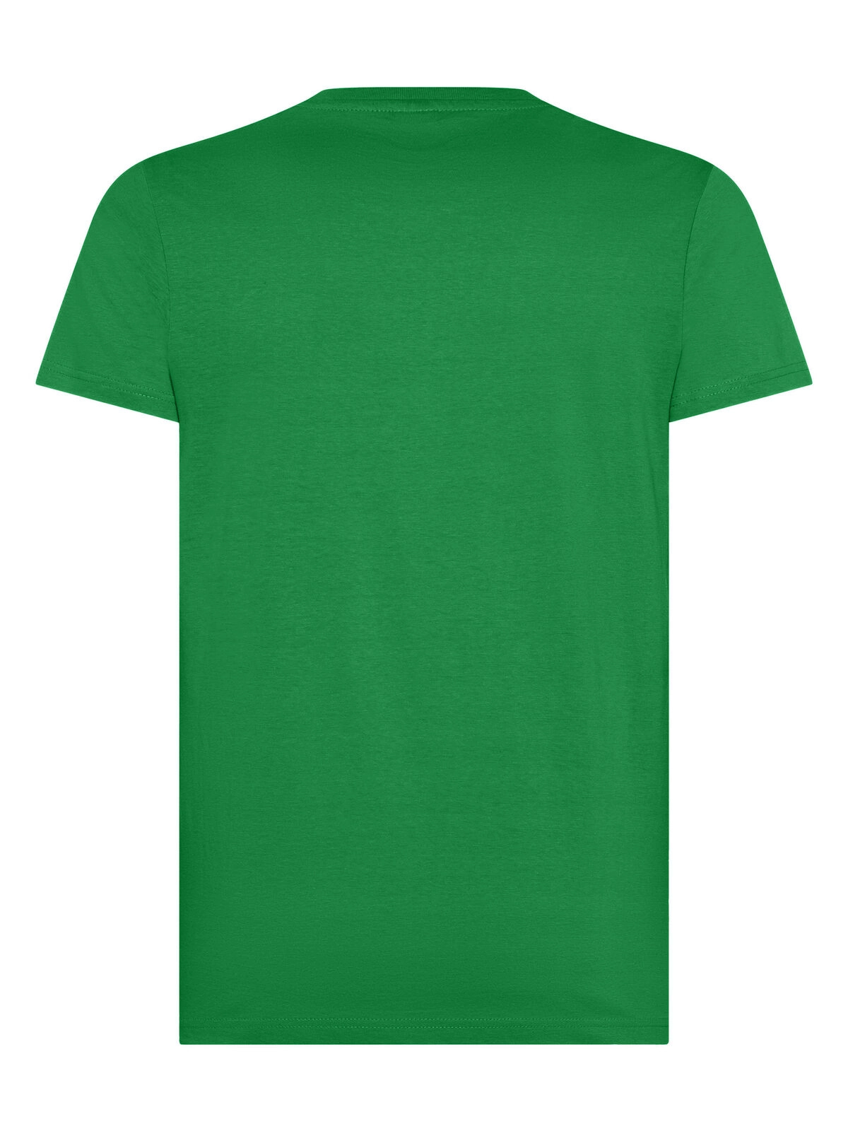 Immagine T-shirt manica corta, tessuto ring-spun single jersey, collo basso con cucitura a doppio ago