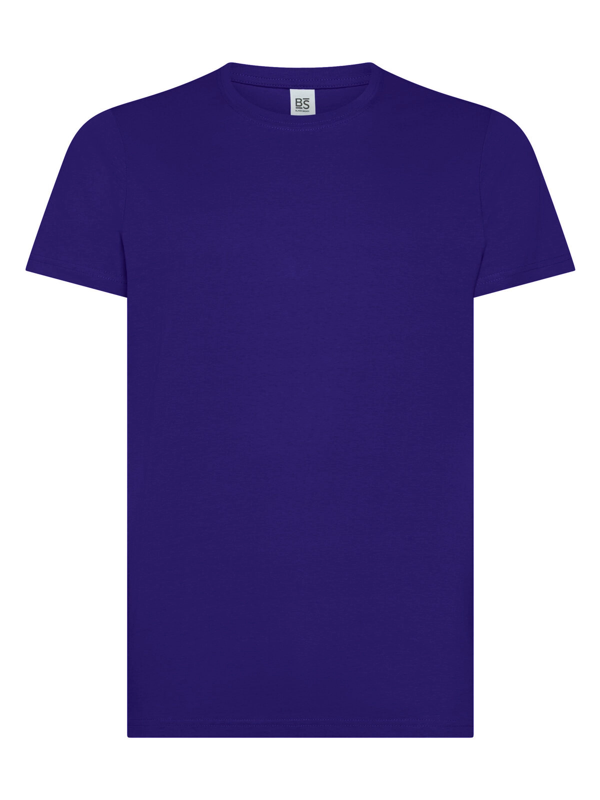 Immagine T-shirt manica corta, tessuto ring-spun single jersey, collo basso con cucitura a doppio ago