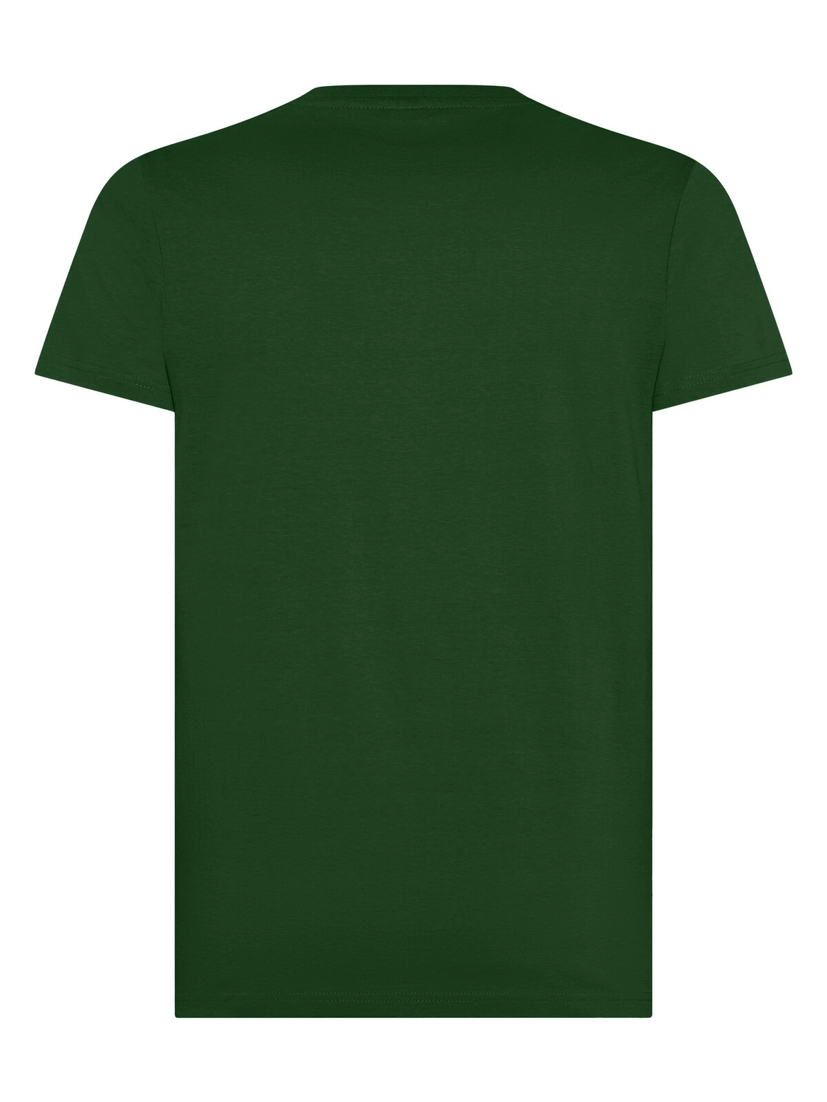 Immagine T-shirt manica corta, tessuto ring-spun single jersey, collo basso con cucitura a doppio ago