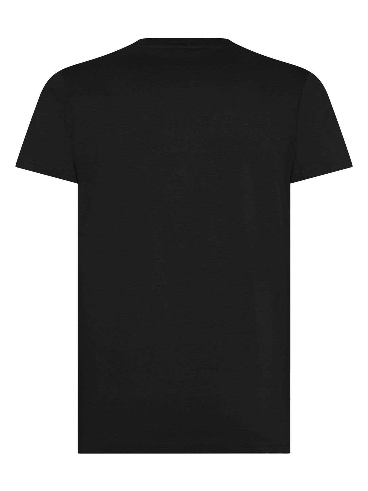Immagine T-shirt manica corta, tessuto ring-spun single jersey, collo basso con cucitura a doppio ago
