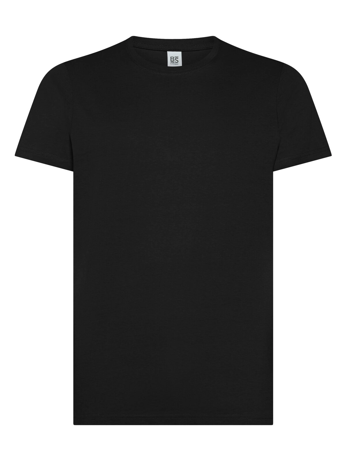 Immagine T-shirt manica corta, tessuto ring-spun single jersey, collo basso con cucitura a doppio ago