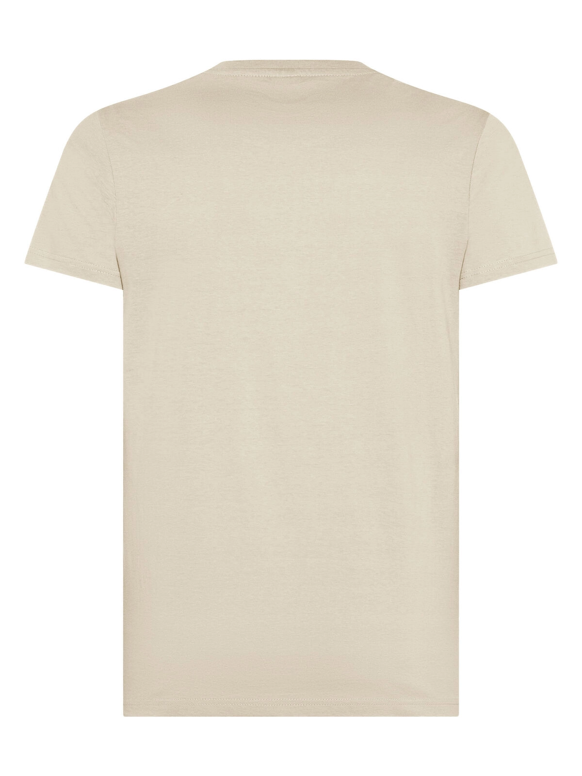 Immagine T-shirt manica corta, tessuto ring-spun single jersey, collo basso con cucitura a doppio ago