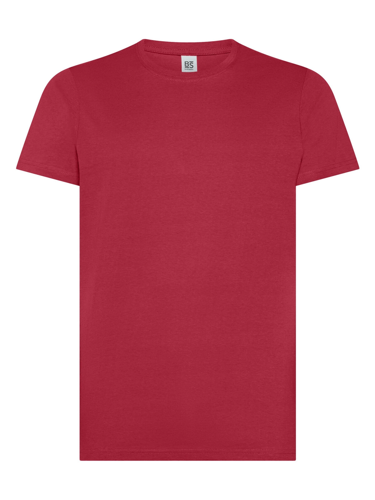 Immagine T-shirt manica corta, tessuto ring-spun single jersey, collo basso con cucitura a doppio ago