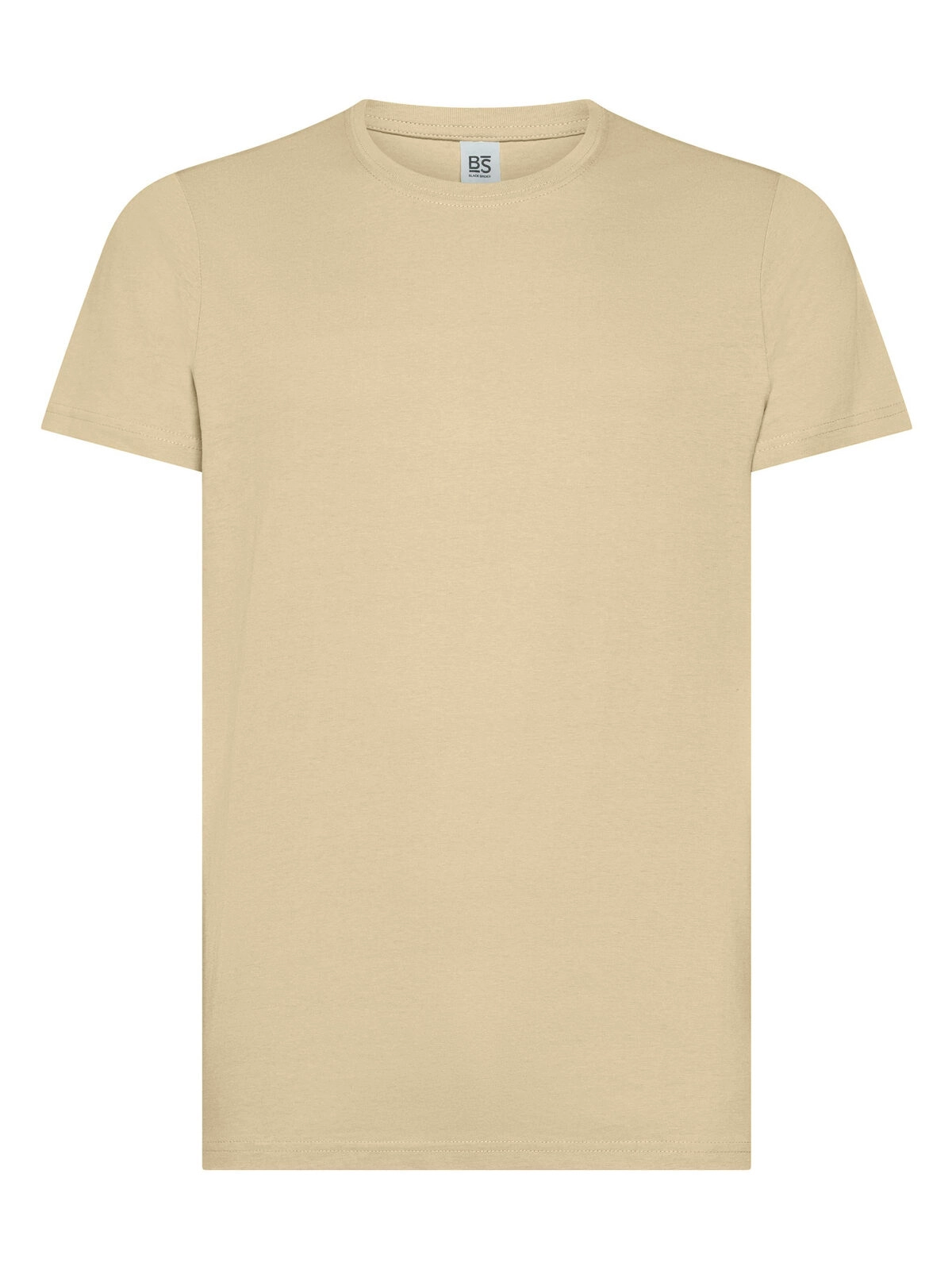 Immagine T-shirt manica corta, tessuto ring-spun single jersey, collo basso con cucitura a doppio ago