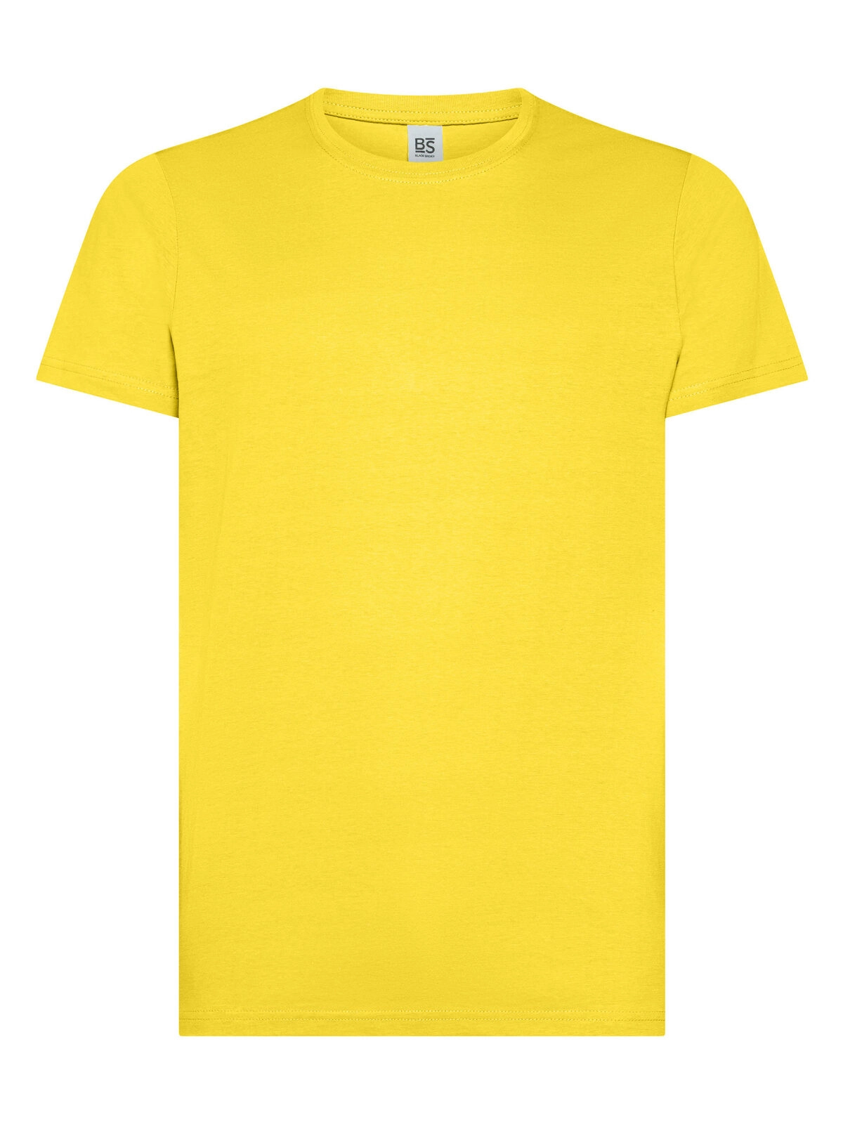 Immagine T-shirt manica corta, tessuto ring-spun single jersey, collo basso con cucitura a doppio ago