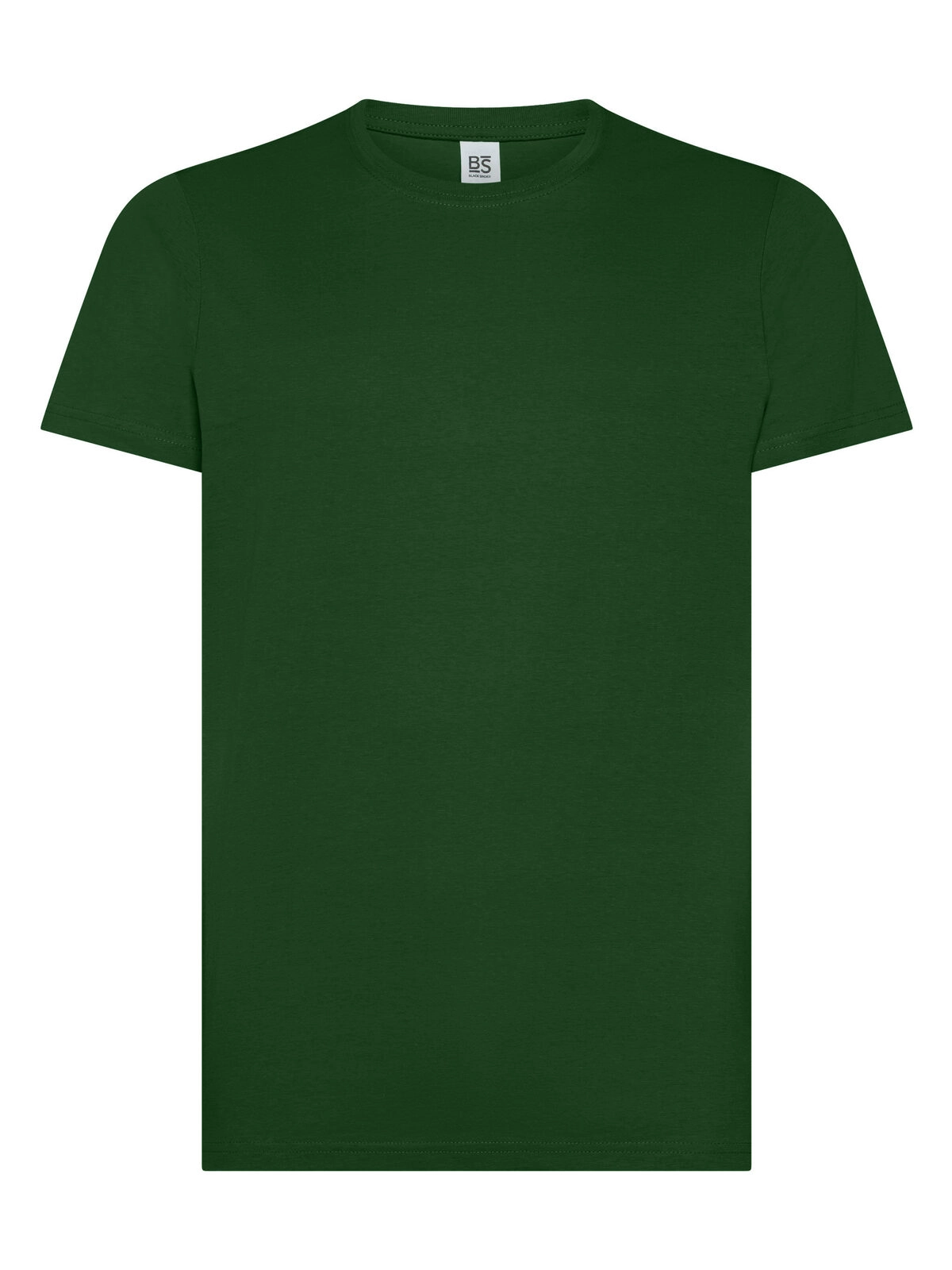 Immagine T-shirt manica corta, tessuto ring-spun single jersey, collo basso con cucitura a doppio ago
