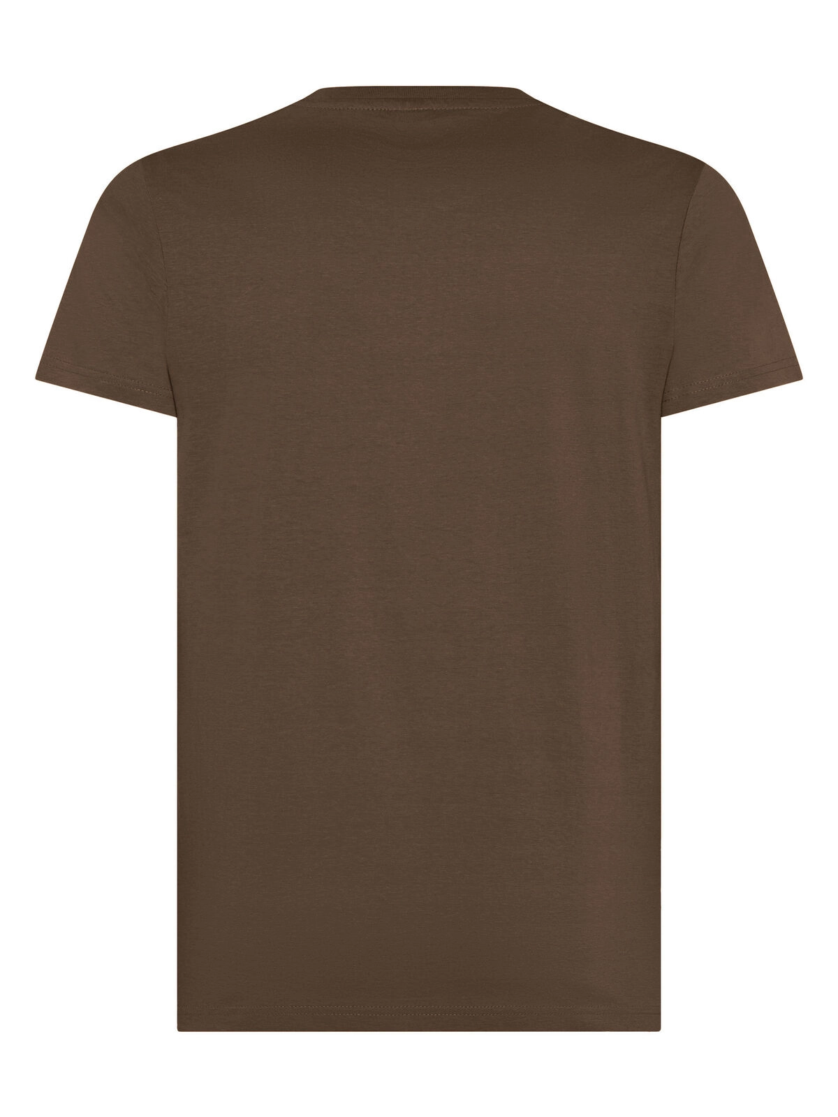 Immagine T-shirt manica corta, tessuto ring-spun single jersey, collo basso con cucitura a doppio ago