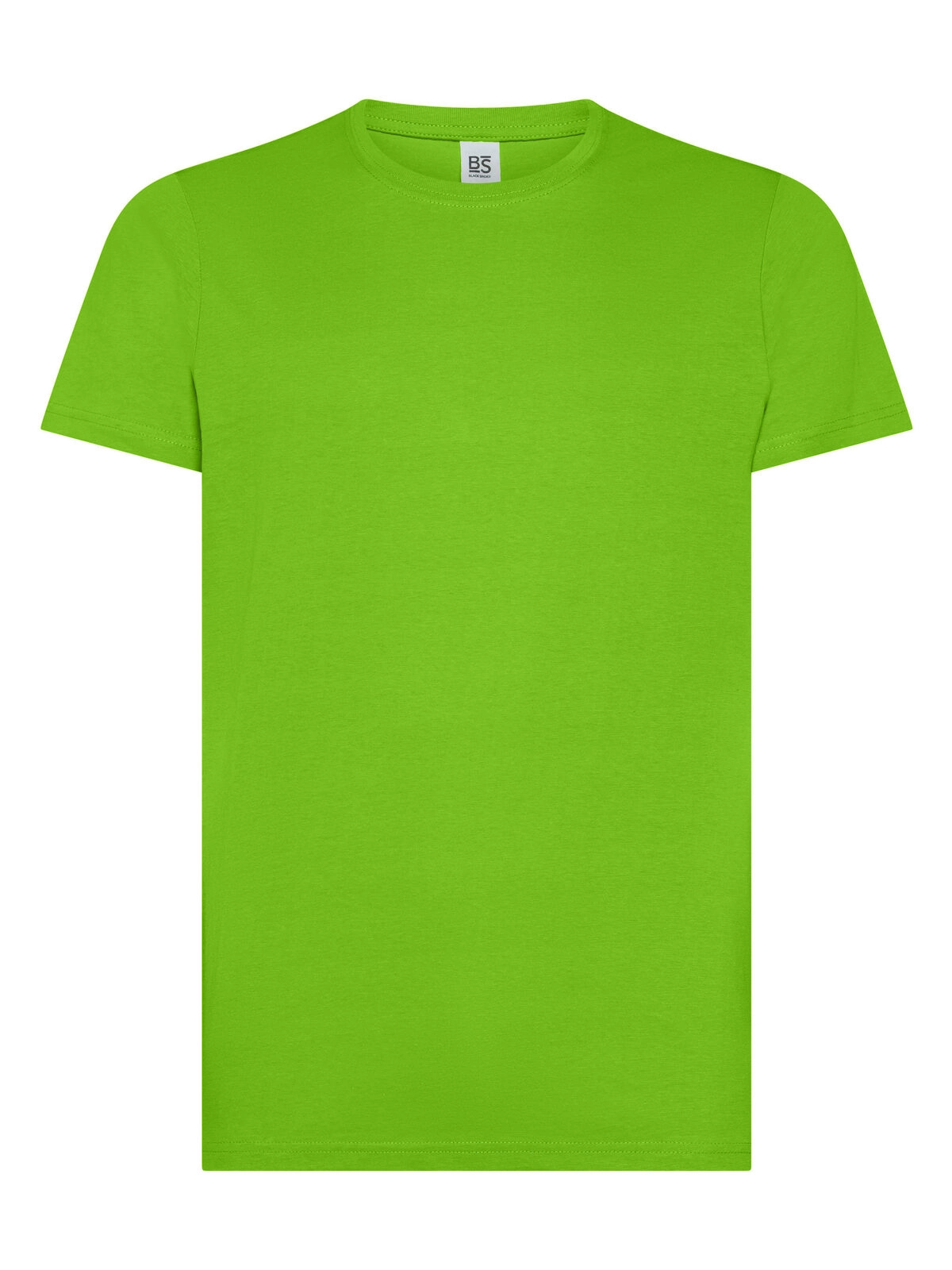 Immagine T-shirt manica corta, tessuto ring-spun single jersey, collo basso con cucitura a doppio ago