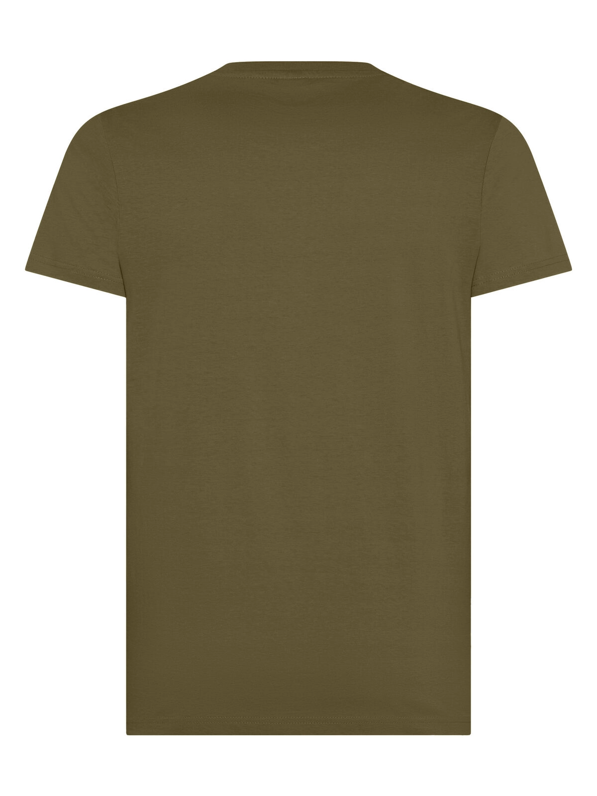Immagine T-shirt manica corta, tessuto ring-spun single jersey, collo basso con cucitura a doppio ago