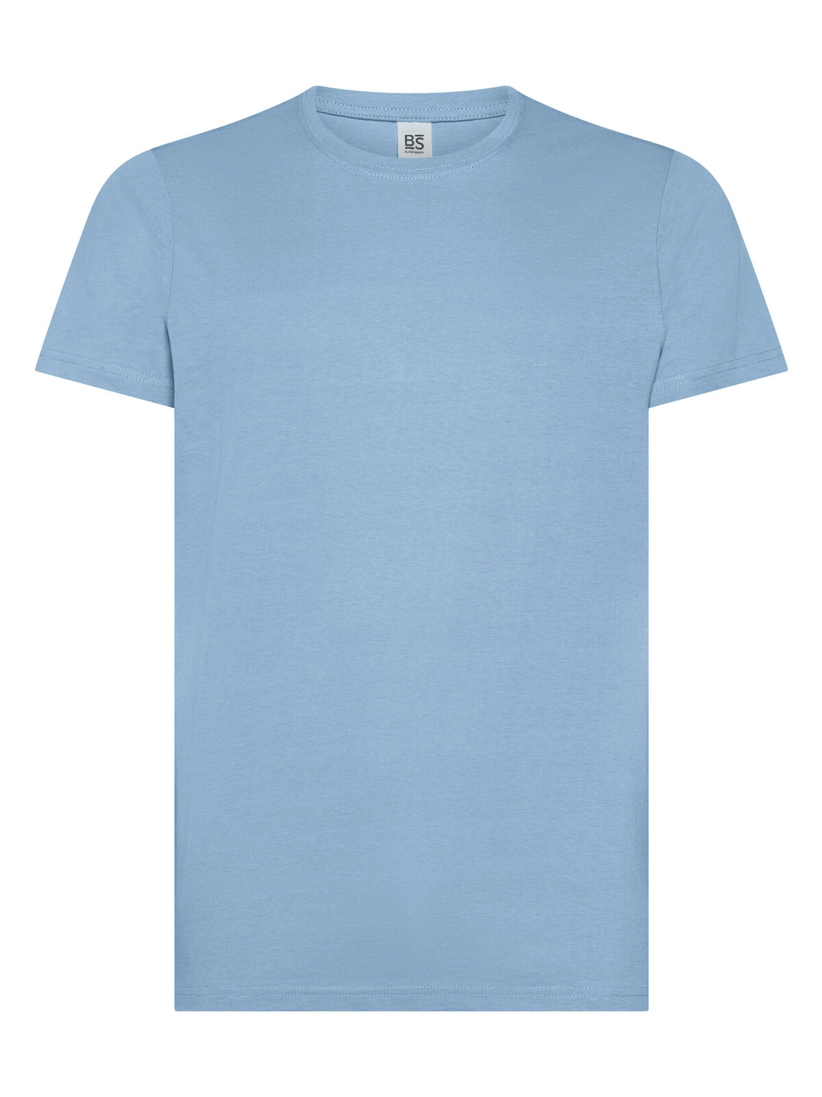 Immagine T-shirt manica corta, tessuto ring-spun single jersey, collo basso con cucitura a doppio ago
