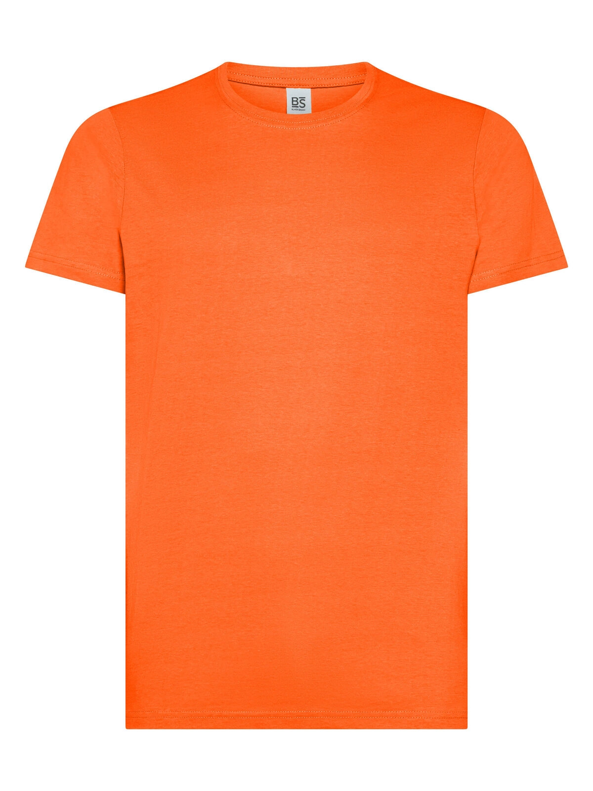 Immagine T-shirt manica corta, tessuto ring-spun single jersey, collo basso con cucitura a doppio ago