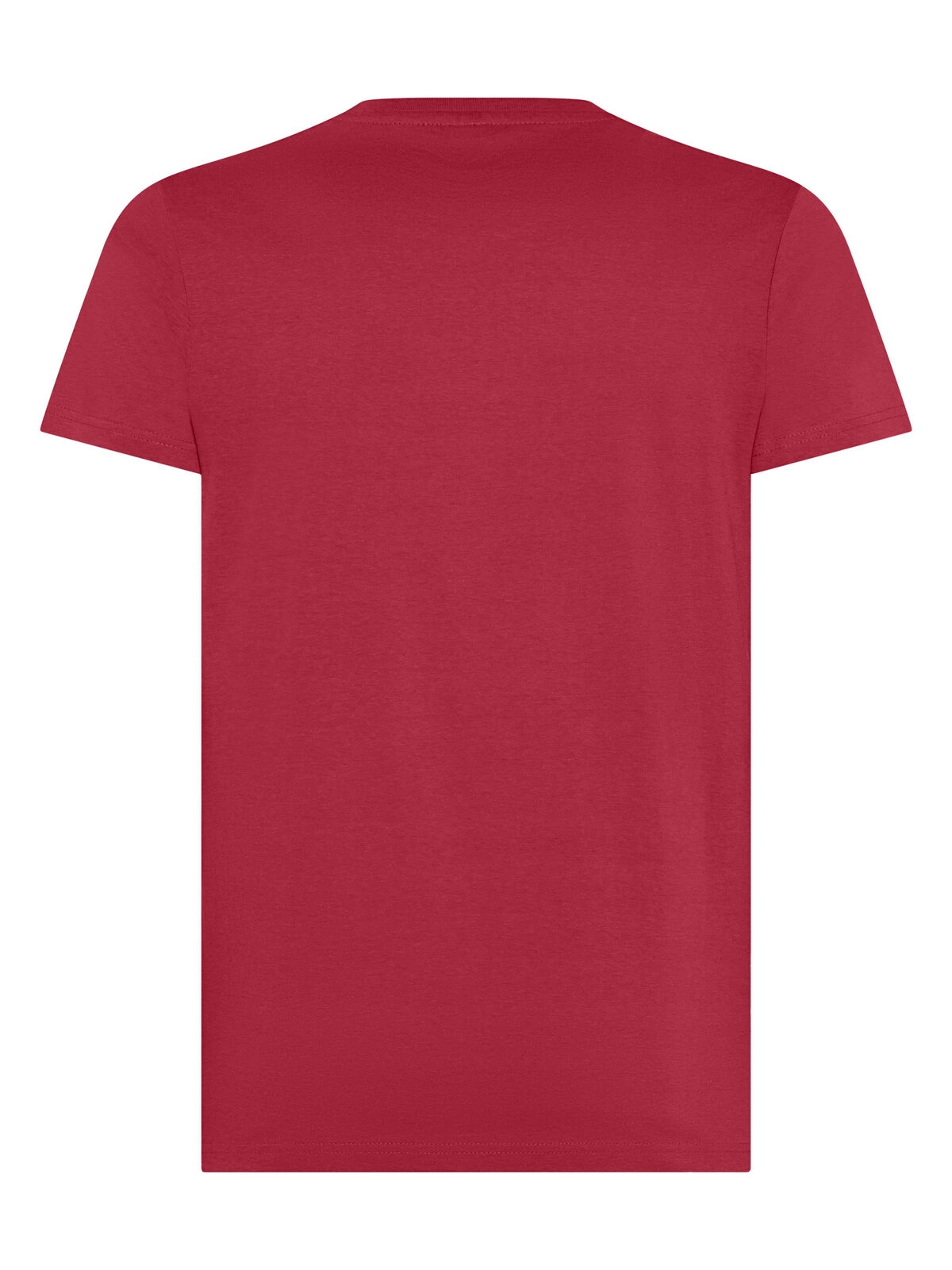 Immagine T-shirt manica corta, tessuto ring-spun single jersey, collo basso con cucitura a doppio ago