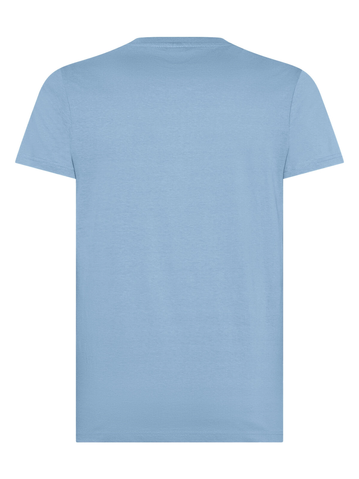 Immagine T-shirt manica corta, tessuto ring-spun single jersey, collo basso con cucitura a doppio ago
