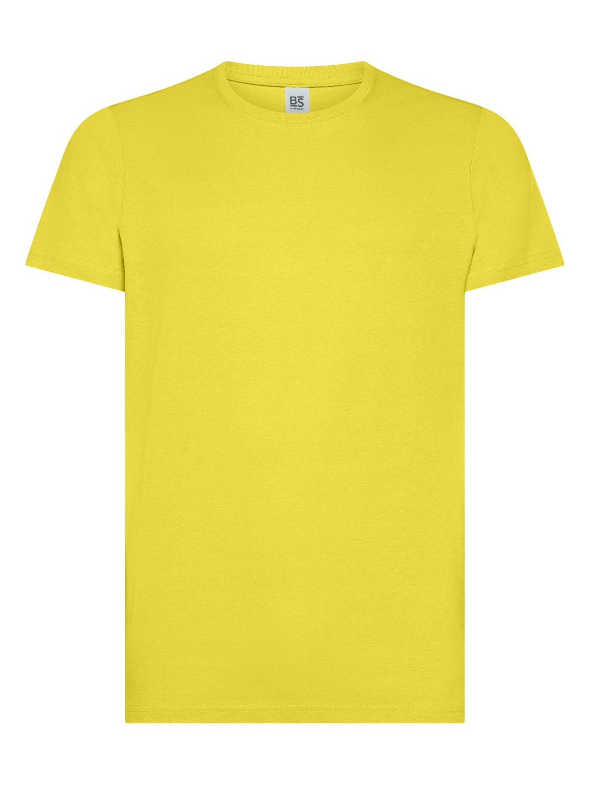 Immagine T-shirt manica corta, tessuto ring-spun single jersey, collo basso con cucitura a doppio ago
