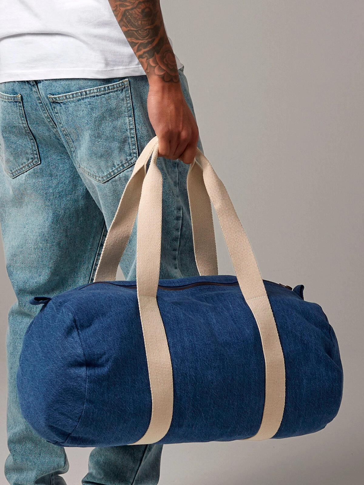 Immagine Denim Barrel Bag