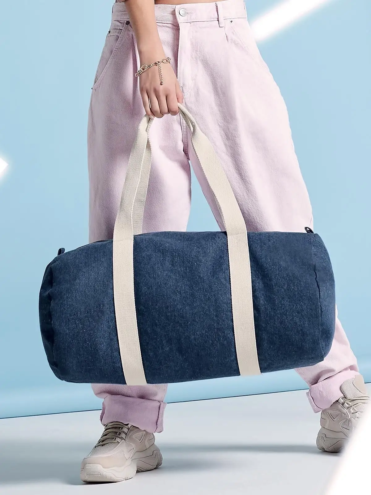 Immagine Denim Barrel Bag