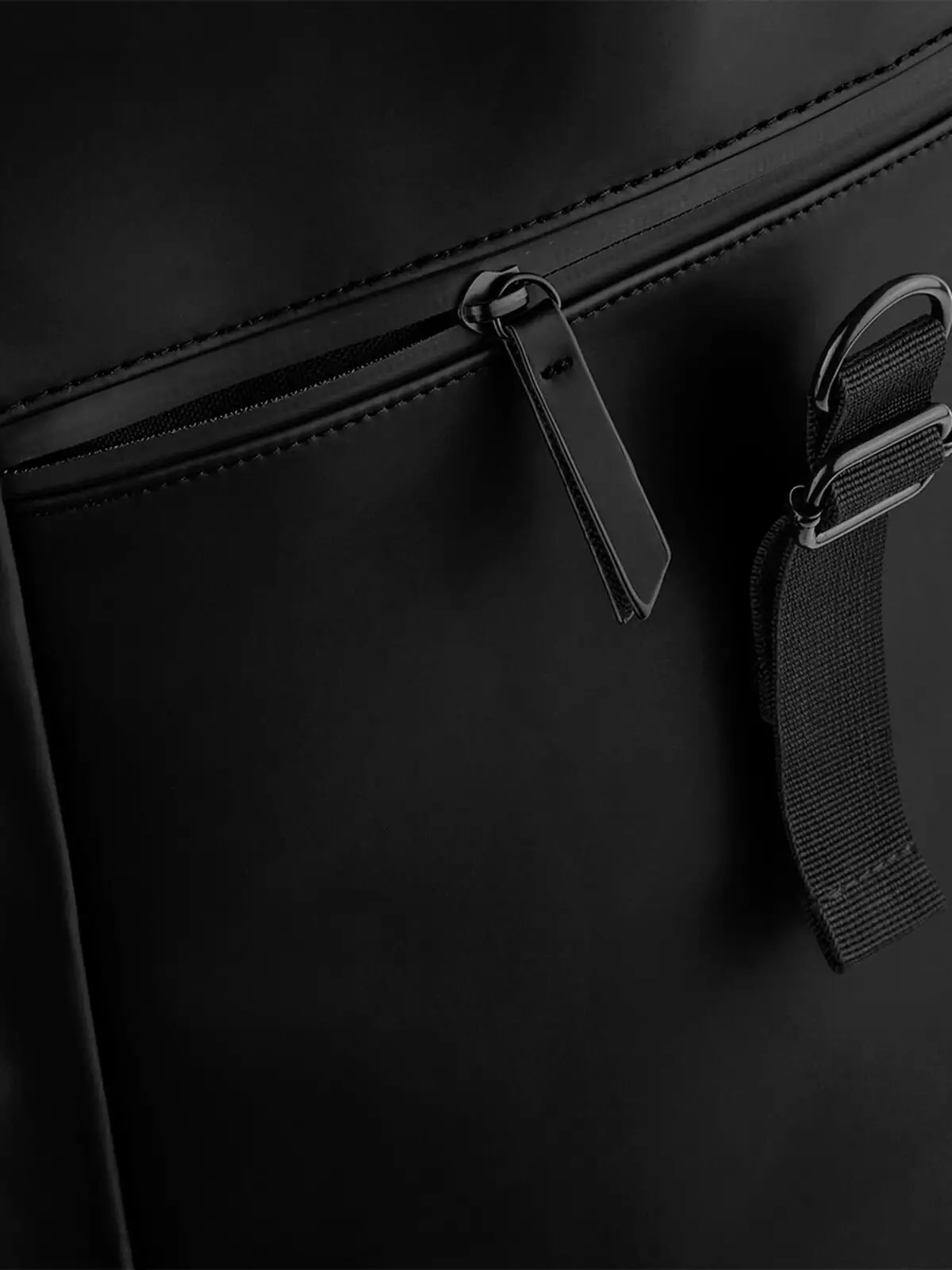 Immagine Matte PU Roll-Top Backpack