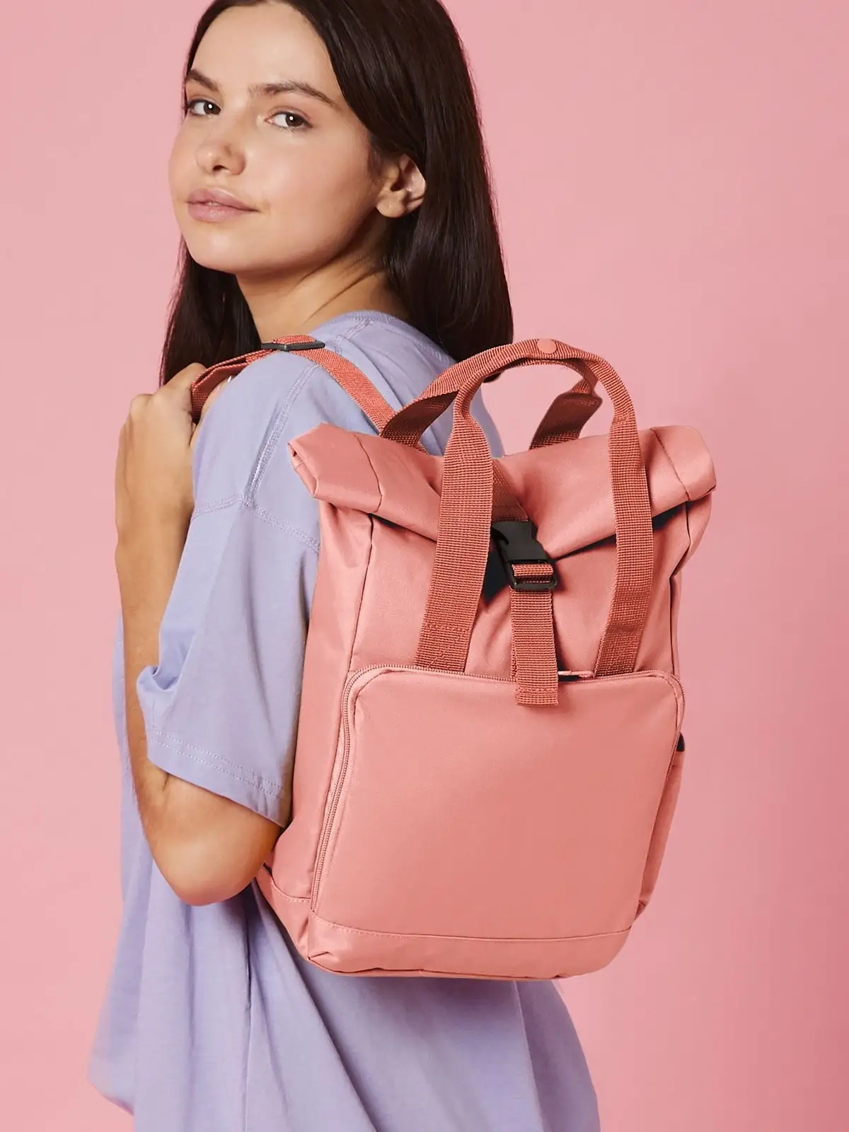 Immagine Recycled Mini Twin Handle Roll-Top Backpack