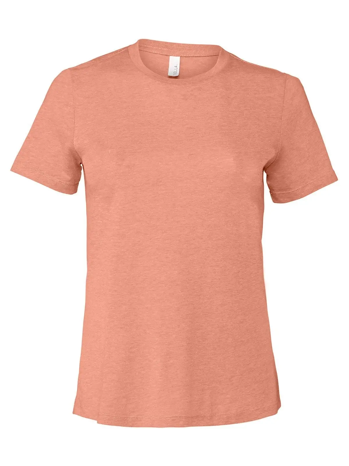 Immagine Women's Relaxed Heather Cvc Short Sleeve Tee