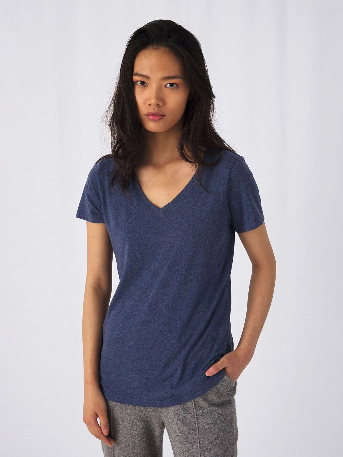 Immagine T-shirt manica corta V Triblend /Women