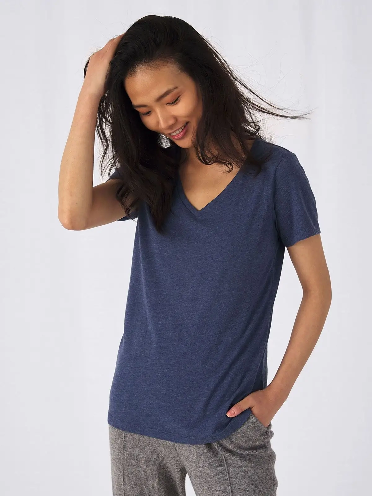 Immagine T-shirt manica corta V Triblend /Women